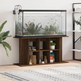 Aquarienhalter Holzwerkstoff Eiche braun 120x40x60 cm von vidaXL, Aquarium unterstützt - Ref: Foro24-833598, Preis: 85,79 €, ...