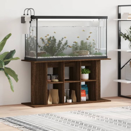 Aquarium support engineered wood oak brown 120x40x60 cm by vidaXL, Aquarium supports - Ref: Foro24-833598, Price: 85,79 €, Di...