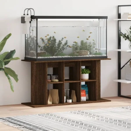 Aquarium support engineered wood oak brown 120x40x60 cm by vidaXL, Aquarium supports - Ref: Foro24-833598, Price: 84,52 €, Di...