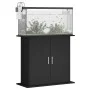 Black engineered wood aquarium support 81x36x73 cm by vidaXL, Aquarium supports - Ref: Foro24-833600, Price: 84,52 €, Discoun...