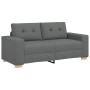 Sofá Loveseat gris oscuro 140 cm de tela