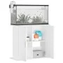 Weiße Aquariumhalterung aus Holzwerkstoff, 81 x 36 x 73 cm von vidaXL, Aquarium unterstützt - Ref: Foro24-833599, Preis: 97,1...
