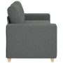 Sofá Loveseat gris oscuro 140 cm de tela