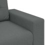 Sofá Loveseat gris oscuro 140 cm de tela