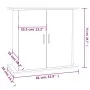 Black engineered wood aquarium support 81x36x73 cm by vidaXL, Aquarium supports - Ref: Foro24-833600, Price: 84,52 €, Discoun...