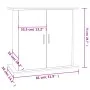 Aquarium support in gray engineered wood concrete 81x36x73 cm by vidaXL, Aquarium supports - Ref: Foro24-833603, Price: 98,59...