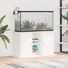 Aquarium-Ständer aus weißem Ingenieurholz 101x41x58 cm von vidaXL, Aquarium unterstützt - Ref: Foro24-833607, Preis: 106,40 €...