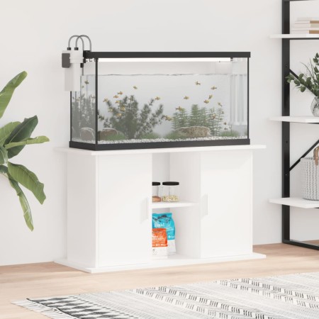 Soporte para acuario madera de ingeniería blanco 101x41x58 cm by vidaXL, Aquarium supports - Ref: Foro24-833607, Price: 106,4...