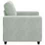 Sillón sofá gris claro 60 cm terciopelo en Sofás | Comprar online en Foro24