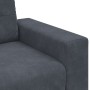 Sillón de terciopelo gris oscuro 60 cm