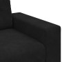 Sillón de terciopelo negro 60 cm