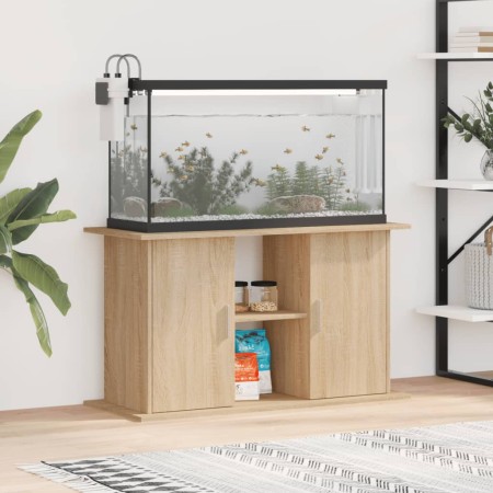 Engineered wood aquarium support Sonoma oak 101x41x58 cm by vidaXL, Aquarium supports - Ref: Foro24-833610, Price: 107,57 €, ...