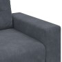 Sofá Loveseat gris oscuro 120 cm terciopelo