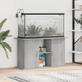 Sonoma gray engineered wood aquarium support 101x41x58 cm by vidaXL, Aquarium supports - Ref: Foro24-833613, Price: 106,61 €,...