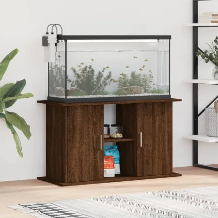 Aquarienständer aus Eichenholzwerkstoff, 101 x 41 x 58 cm von vidaXL, Aquarium unterstützt - Ref: Foro24-833614, Preis: 105,3...