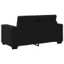 Sofá Loveseat Terciopelo Negro 120 cm