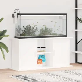 Aquarienhalter aus Holzwerkstoff weiß 121x41x58 cm von vidaXL, Aquarium unterstützt - Ref: Foro24-833615, Preis: 98,47 €, Rab...