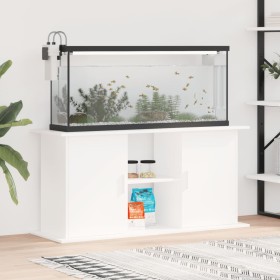 Aquarienhalter aus Holzwerkstoff weiß 121x41x58 cm von vidaXL, Aquarium unterstützt - Ref: Foro24-833615, Preis: 100,10 €, Ra...