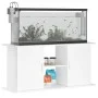 Aquarium stand in white engineered wood 121x41x58 cm by vidaXL, Aquarium supports - Ref: Foro24-833615, Price: 98,47 €, Disco...