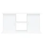Aquarium stand in white engineered wood 121x41x58 cm by vidaXL, Aquarium supports - Ref: Foro24-833615, Price: 98,47 €, Disco...