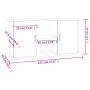 Aquarienhalter aus Holzwerkstoff weiß 121x41x58 cm von vidaXL, Aquarium unterstützt - Ref: Foro24-833615, Preis: 100,10 €, Ra...