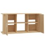 Aquariumhalterung aus Holzwerkstoff, Sonoma-Eiche, 121 x 41 x 58 cm von vidaXL, Aquarium unterstützt - Ref: Foro24-833618, Pr...