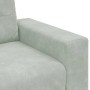 Sofá Loveseat gris claro 140 cm terciopelo