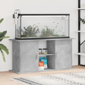 Soporte de acuario madera ingeniería gris hormigón 121x41x58 cm by vidaXL, Aquarium supports - Ref: Foro24-833619, Price: 109...