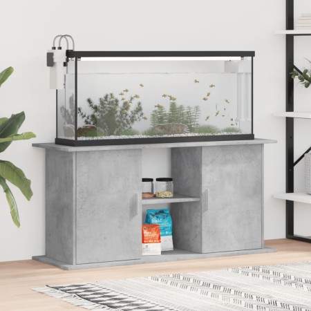 Soporte de acuario madera ingeniería gris hormigón 121x41x58 cm von vidaXL, Aquarium unterstützt - Ref: Foro24-833619, Preis:...