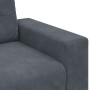 Sofá Loveseat gris oscuro 140 cm terciopelo