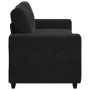 Sofá Loveseat Terciopelo Negro 140 cm