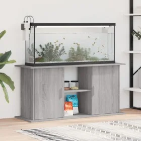 Sonoma gray engineered wood aquarium support 121x41x58 cm by vidaXL, Aquarium supports - Ref: Foro24-833621, Price: 114,72 €,...