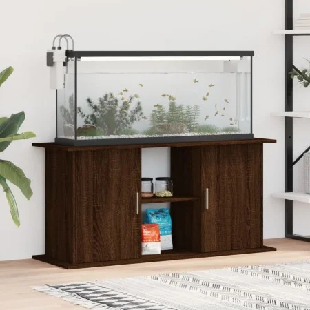 Aquarienhalter aus brauner Eiche 121x41x58 cm von vidaXL, Aquarium unterstützt - Ref: Foro24-833622, Preis: 114,55 €, Rabatt: %