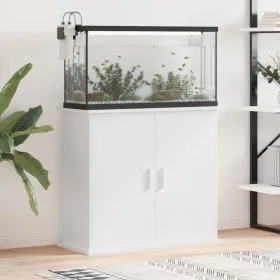Soporte para acuario madera de ingeniería blanco 81x36x73 cm de vidaXL, Soportes para acuarios - Ref: Foro24-833623, Precio: ...