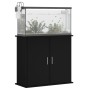 Schwarze Aquariumhalterung aus Holzwerkstoff, 81 x 36 x 73 cm von vidaXL, Aquarium unterstützt - Ref: Foro24-833624, Preis: 1...
