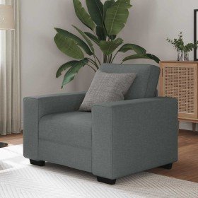 Sillón Sofá Tela Gris Oscuro 60 cm Sillón Sofá Tela Gris Oscuro 60 cm