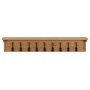 Perchero de madera maciza de roble 90x16x16 cm