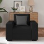 Sillón de tela negro 60 cm