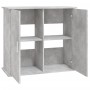 Soporte de acuario madera ingeniería gris hormigón 81x36x73 cm by vidaXL, Aquarium supports - Ref: Foro24-833627, Price: 108,...