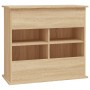 Aquariumhalterung aus Holzwerkstoff, Sonoma-Eiche, 81 x 36 x 73 cm von vidaXL, Aquarium unterstützt - Ref: Foro24-833626, Pre...
