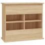 Engineered wood aquarium support Sonoma oak 81x36x73 cm by vidaXL, Aquarium supports - Ref: Foro24-833626, Price: 92,48 €, Di...