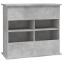 Soporte de acuario madera ingeniería gris hormigón 81x36x73 cm by vidaXL, Aquarium supports - Ref: Foro24-833627, Price: 108,...