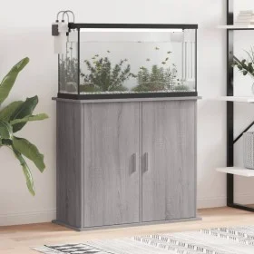 Aquarium stand engineered wood gray Sonoma 81x36x73 cm by vidaXL, Aquarium supports - Ref: Foro24-833629, Price: 114,94 €, Di...