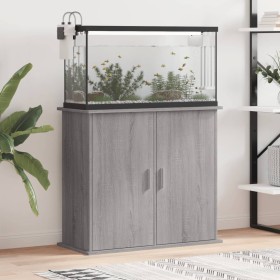 Sonoma Aquarienständer aus grauem Holzwerkstoff 81x36x73 cm von vidaXL, Aquarium unterstützt - Ref: Foro24-833629, Preis: 117...