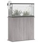 Sonoma Aquarienständer aus grauem Holzwerkstoff 81x36x73 cm von vidaXL, Aquarium unterstützt - Ref: Foro24-833629, Preis: 117...