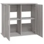 Sonoma Aquarienständer aus grauem Holzwerkstoff 81x36x73 cm von vidaXL, Aquarium unterstützt - Ref: Foro24-833629, Preis: 114...