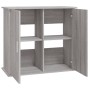 Sonoma Aquarienständer aus grauem Holzwerkstoff 81x36x73 cm von vidaXL, Aquarium unterstützt - Ref: Foro24-833629, Preis: 117...
