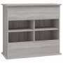 Sonoma Aquarienständer aus grauem Holzwerkstoff 81x36x73 cm von vidaXL, Aquarium unterstützt - Ref: Foro24-833629, Preis: 117...
