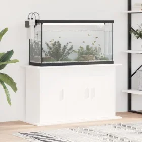 Soporte para acuario madera de ingeniería blanco 101x41x58 cm by vidaXL, Aquarium supports - Ref: Foro24-833631, Price: 98,06...