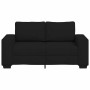 Sofá 2 plazas Tela Negro 120 cm